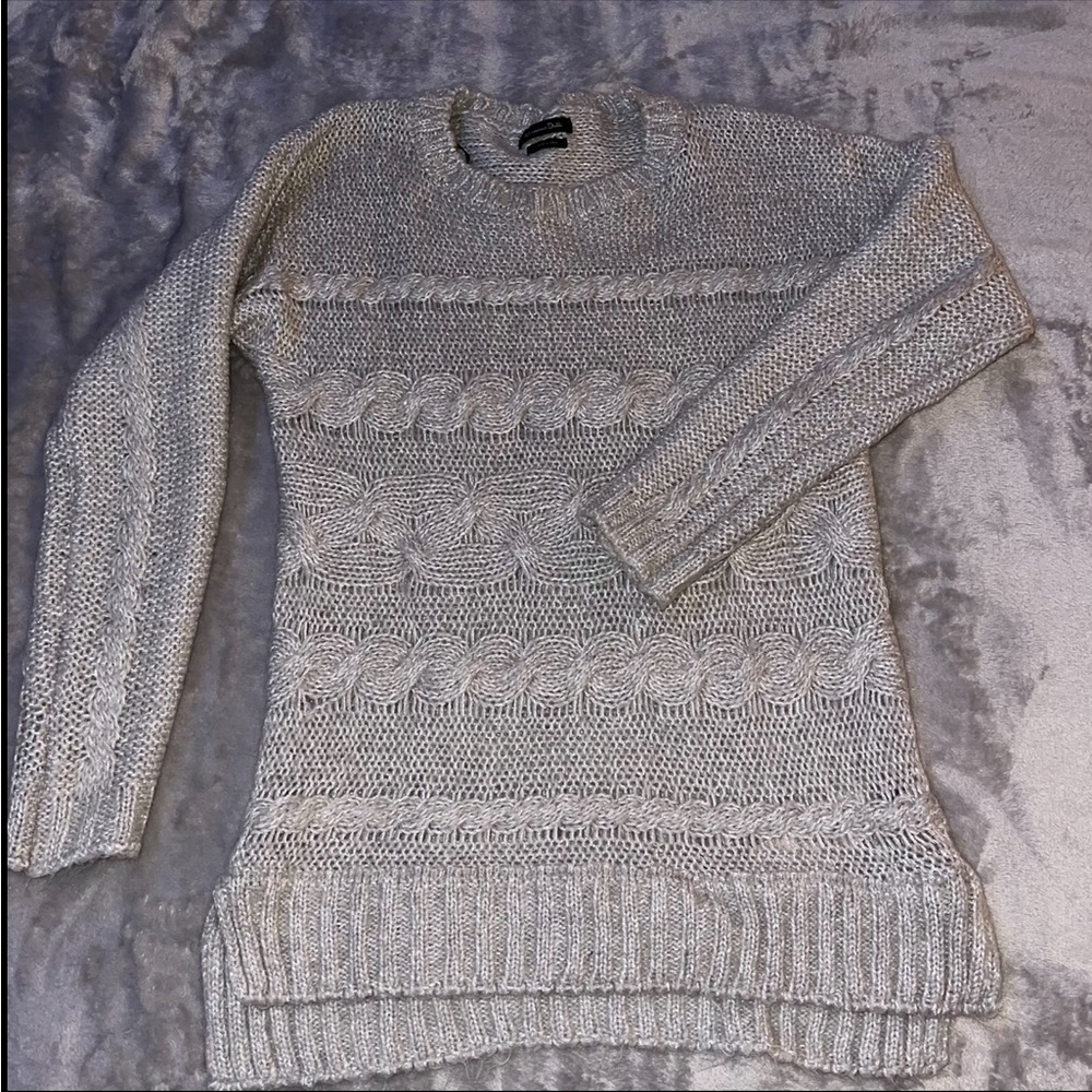 Massimo dutti knit grey sweater